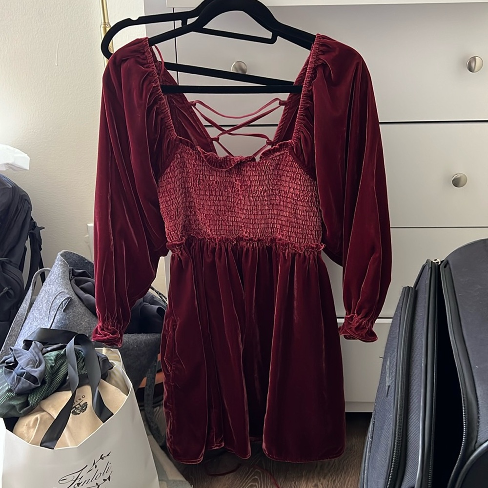 Free People Daphne Velvet Dress